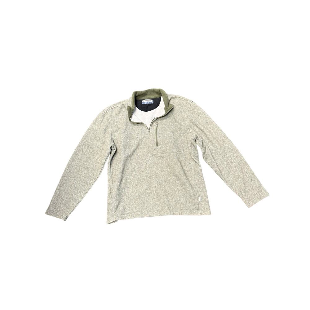 Magellan Outdoors Men's Gray Quarter-Zip Fleece Pullover Jacket Size Medium